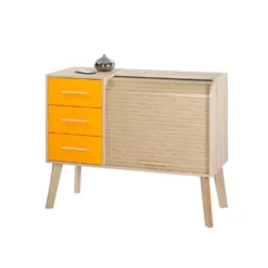 Meuble D'entrée à Rideau, 3 Tiroirs - ARKOS N°8