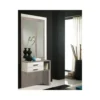 Meuble D'entrée Blanc/Chêne Clair + Miroirs - MOKENE