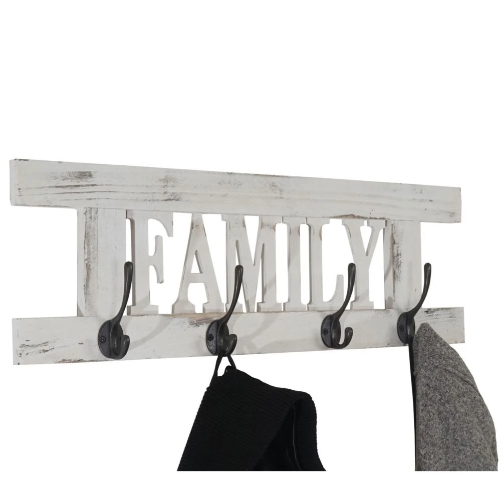 2x Garde-robe Murale Home+Family, Set De Planche Vestiaire, Style Shab... – Image 3