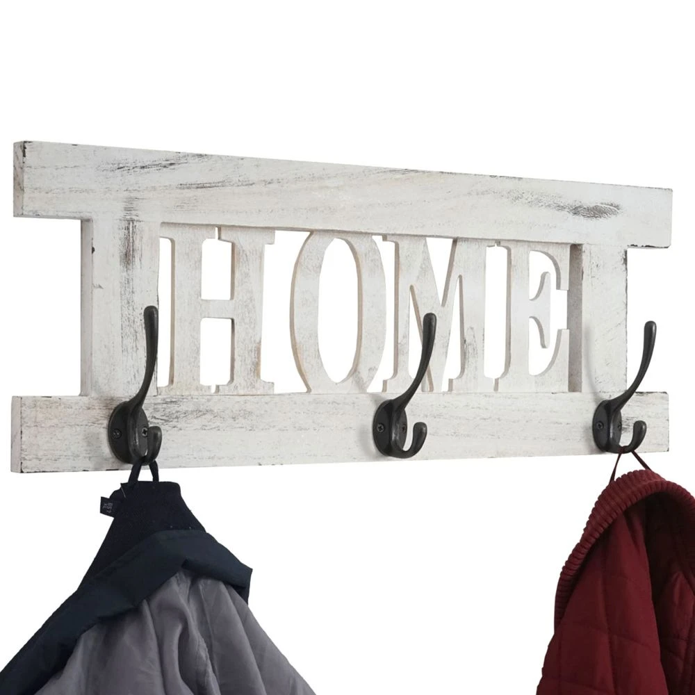 2x Garde-robe Murale Home+Family, Set De Planche Vestiaire, Style Shab... – Image 4