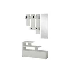 SUBLEEM Meuble D'entrée ZIKA Blanc