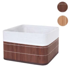Boîte De Rangement HWC-C21, Bambou ~ Brun