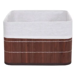 Boîte De Rangement HWC-C21, Bambou ~ Brun -Atmosphera Boutique 61223 4