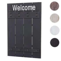 Garderobe Murale HWC-C89 Welcome, Planche Vestiaire, Style Shabby Chic...