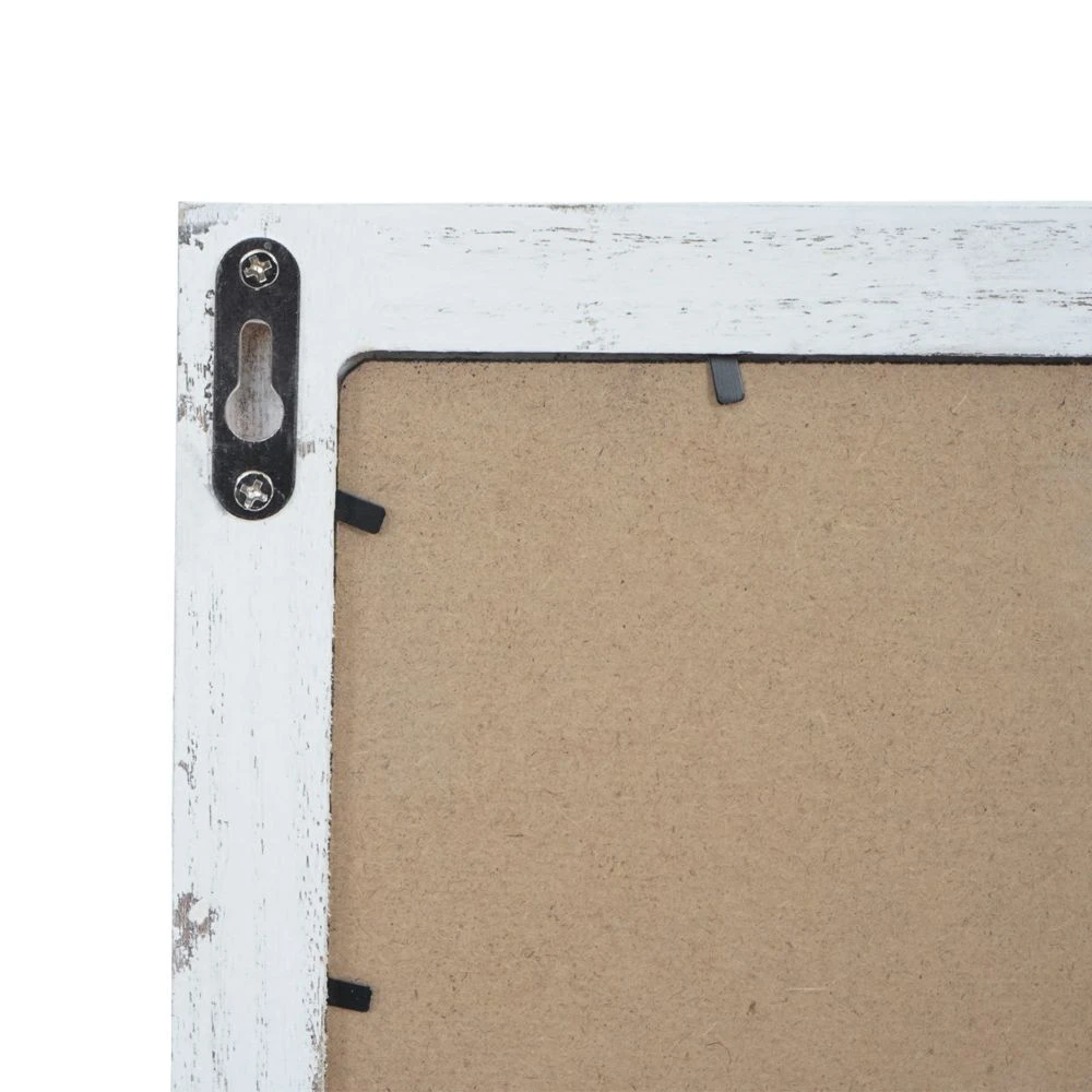 Portemanteau Mural HWC-C51, Tableaux Noirs, 55x34cm ~ Blanc, Shabby – Image 5