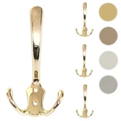 4x Crochet De Garderobe HWC-D46, Crochet Mural, Patère, Set ~ Couleur...