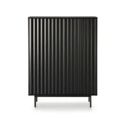 Meuble D'entrée 2 Portes 2 Tiroirs Noir - TRINY