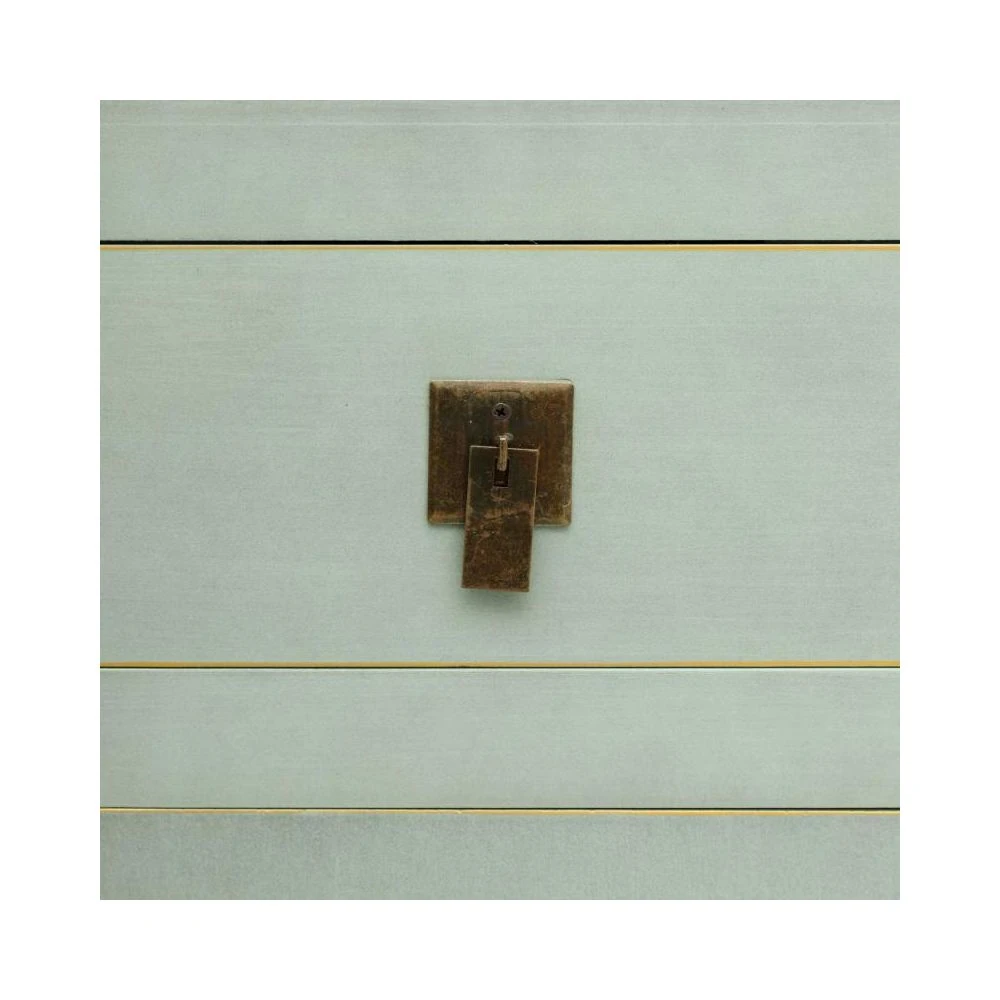 Meuble D'entrée 2 Tiroirs 2 Portes Vert Menthe - SHANGHAI – Image 4