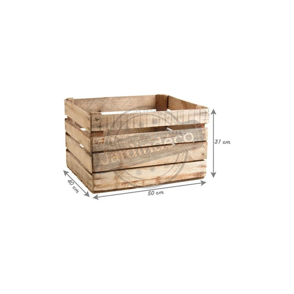 Caisse En Bois Rustique. – Image 2