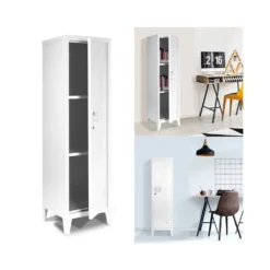 Armoire Vestiaire Estel En Métal Blanche