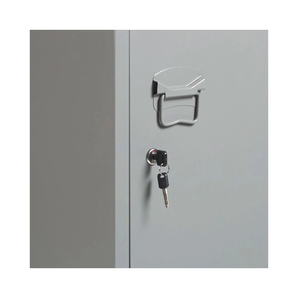 Armoire Vestiaire Estel En Métal Gris Foncé – Image 5