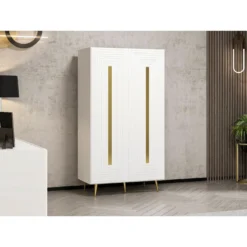 Armoire Multifonctionnelle Moderne - Jose - Homemania - Blanc - 47 X 9...
