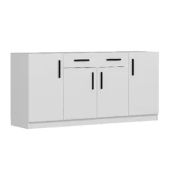 Armoire Multifonctionnelle Moderne - Kale - Homemania - Blanc - 180 X ...
