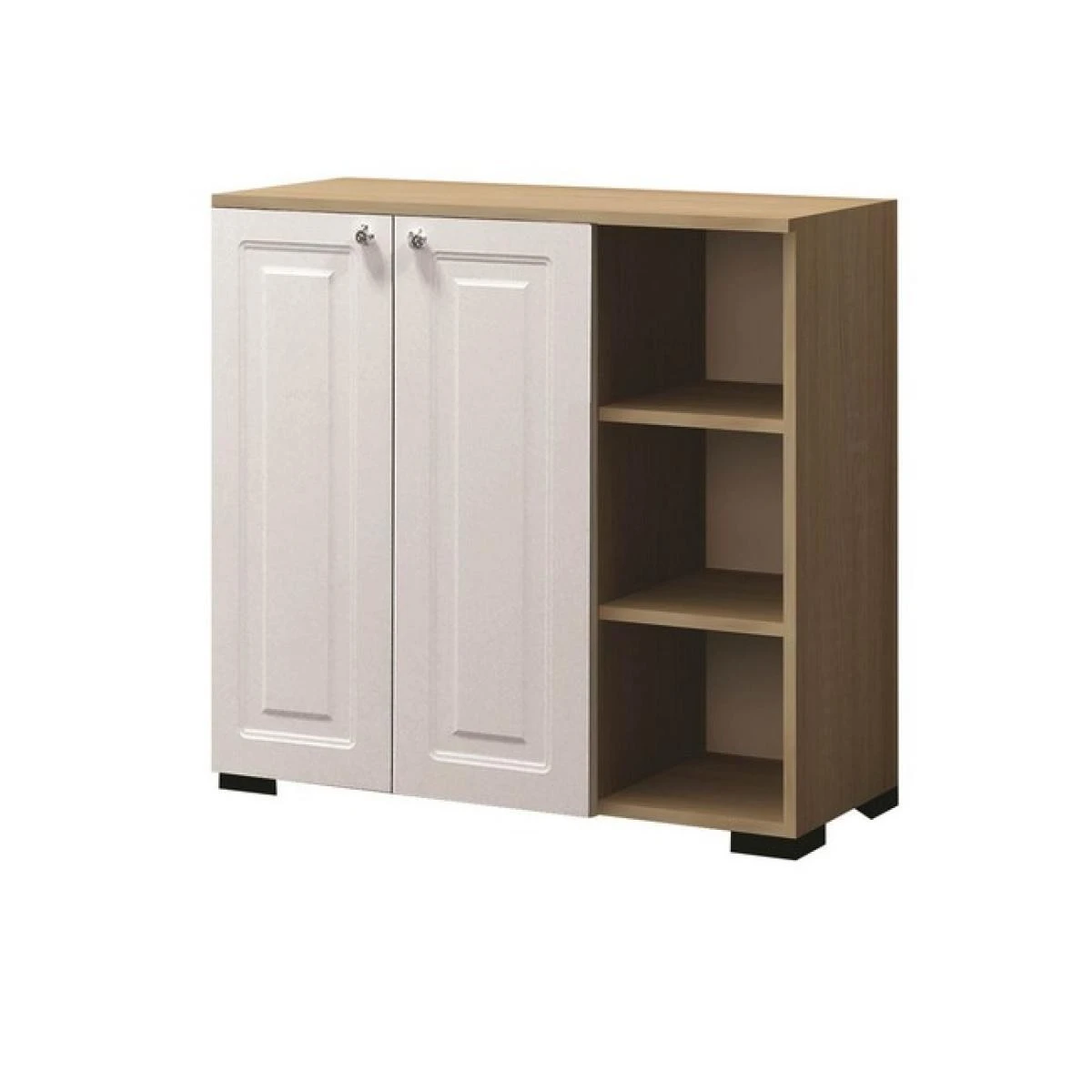 Armoire Multifonctionnelle Rakes - Homemania - Blanc, Bois - 90 X 37 X... – Image 2