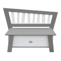 AXI Banc De Rangement De Jouets Corky Gris Blanc