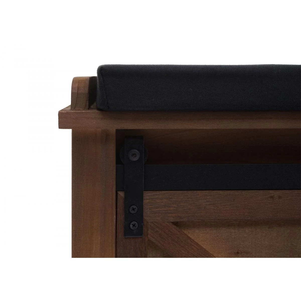 Banc Avec Compartiments De Rangement HWC-H53, Rembourré, Métal, Bois... – Image 5