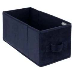 Boîte De Rangement Velours Mix N Modul 15x31cm Bleu Marine