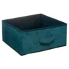 Boîte De Rangement Velours Mix N Modul 31x31cm Bleu
