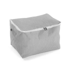 Boîte De Rangement Versa Gris M 38 X 26 X 26 Cm Bain Et Douche