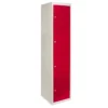 Casiers Rangement Acier - Quatres Portes, Rouge