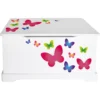 Coffre à Jouets En Bois Papillons