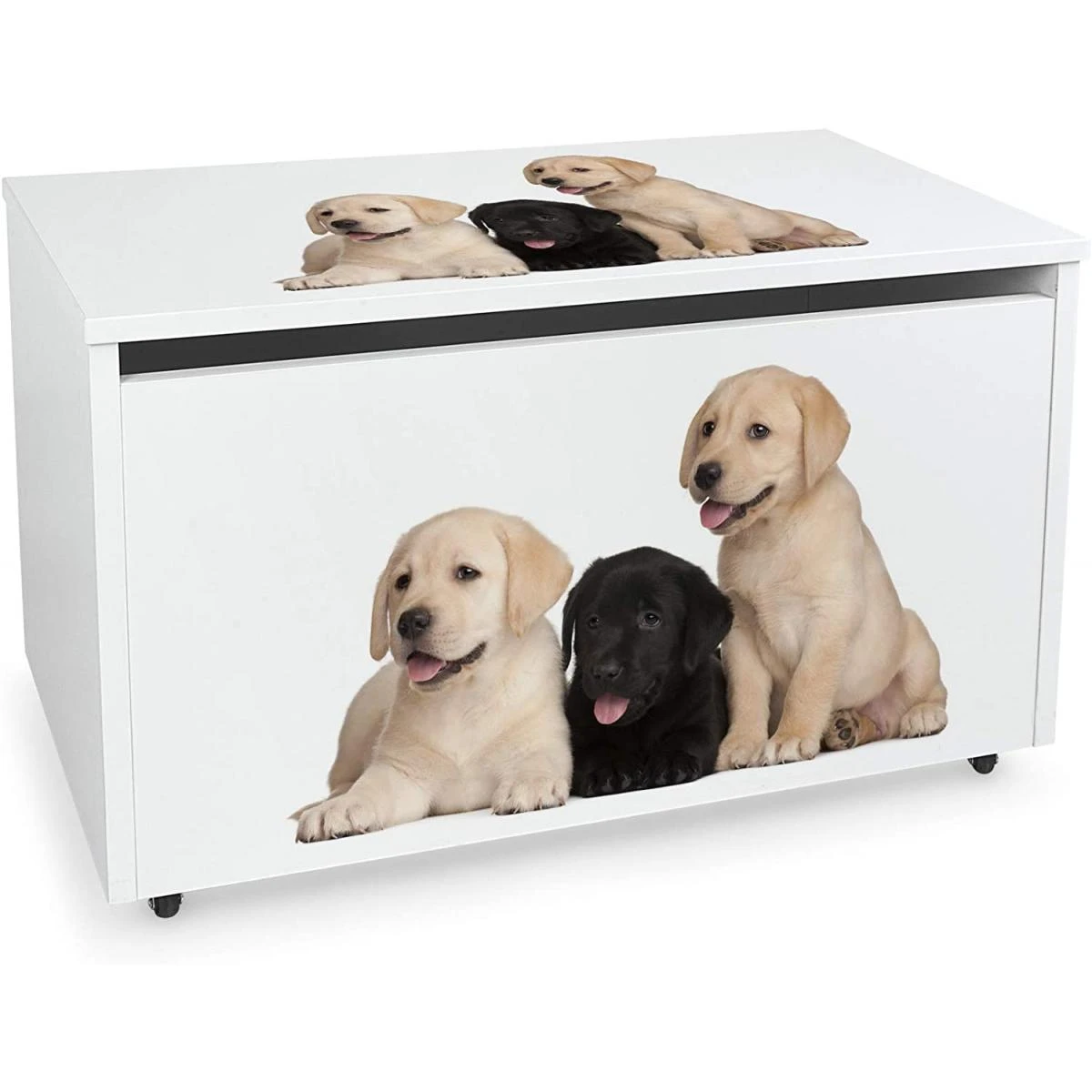 Coffre à Jouets XXL Sur Roulettes: Chiens 1 Coffre à Jouets XXL Sur Roulettes: Chiens
