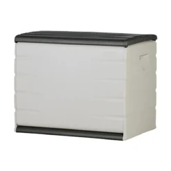 Coffre De Rangement 260L Coloris Intérieur/extérieur Noir/taupe - Lo...