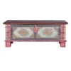 Coffre De Rangement En Bois De Manguier Coloris Rose Vieilli - Longueu...