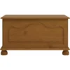 Coffre De Rangement En Pin Massif Coloris Marron - Longueur 82,40 X Pr...