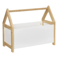 Coffre De Rangement Pour Enfant En Bois Coloris Blanc / Naturel - Long...