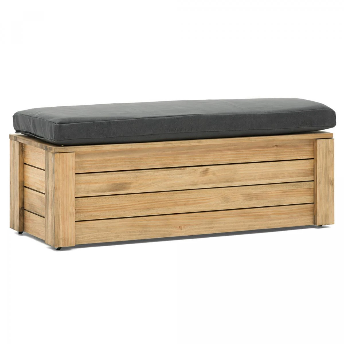 Coffre Rangement Avec Coussin Et Roues ECO 40x120x47 Pin Vieilli - B... 1 Coffre Rangement Avec Coussin Et Roues ECO 40x120x47 Pin Vieilli - B...