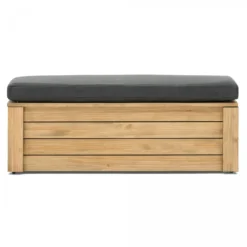 Alternative view of Coffre Rangement Avec Coussin Et Roues ECO 40x120x47 Pin Vieilli - B...