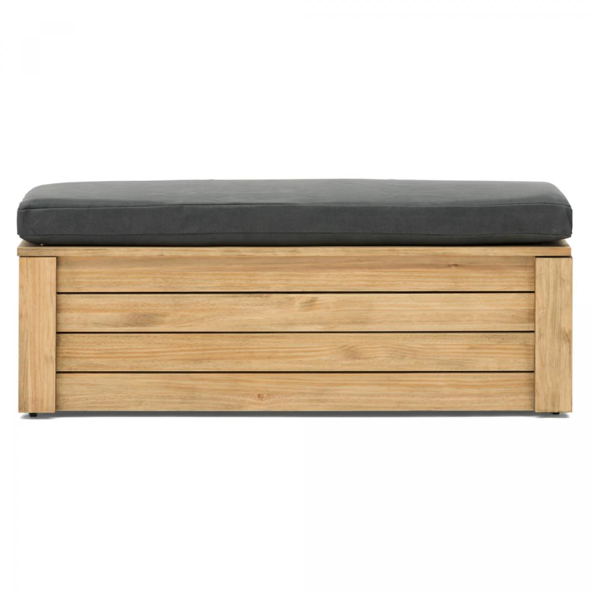 Coffre Rangement Avec Coussin Et Roues ECO 40x120x47 Pin Vieilli - B... 2 Coffre Rangement Avec Coussin Et Roues ECO 40x120x47 Pin Vieilli - B... – Image 2
