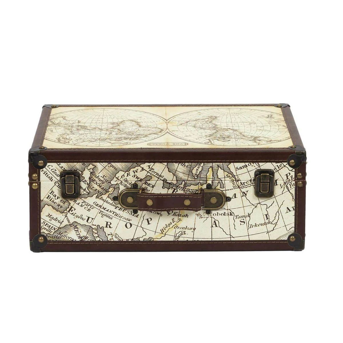 COOPER - Lot De 2 Malles De Rangements Mappemonde Vintage 5 COOPER - Lot De 2 Malles De Rangements Mappemonde Vintage – Image 5