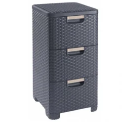 Curver Armoire à Tiroirs Style 42 L Anthracite