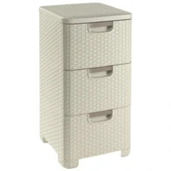 Curver Armoire à Tiroirs Style 42 L Blanc 240645