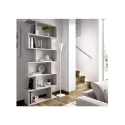 Etagère Haute TOMINI - 6 Cases - Coloris : Béton -Atmosphera Boutique etagere 370313