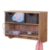 Garderobe Murale HWC-A43, étagère, Bois De Sapin, Vintage, Patchwork...