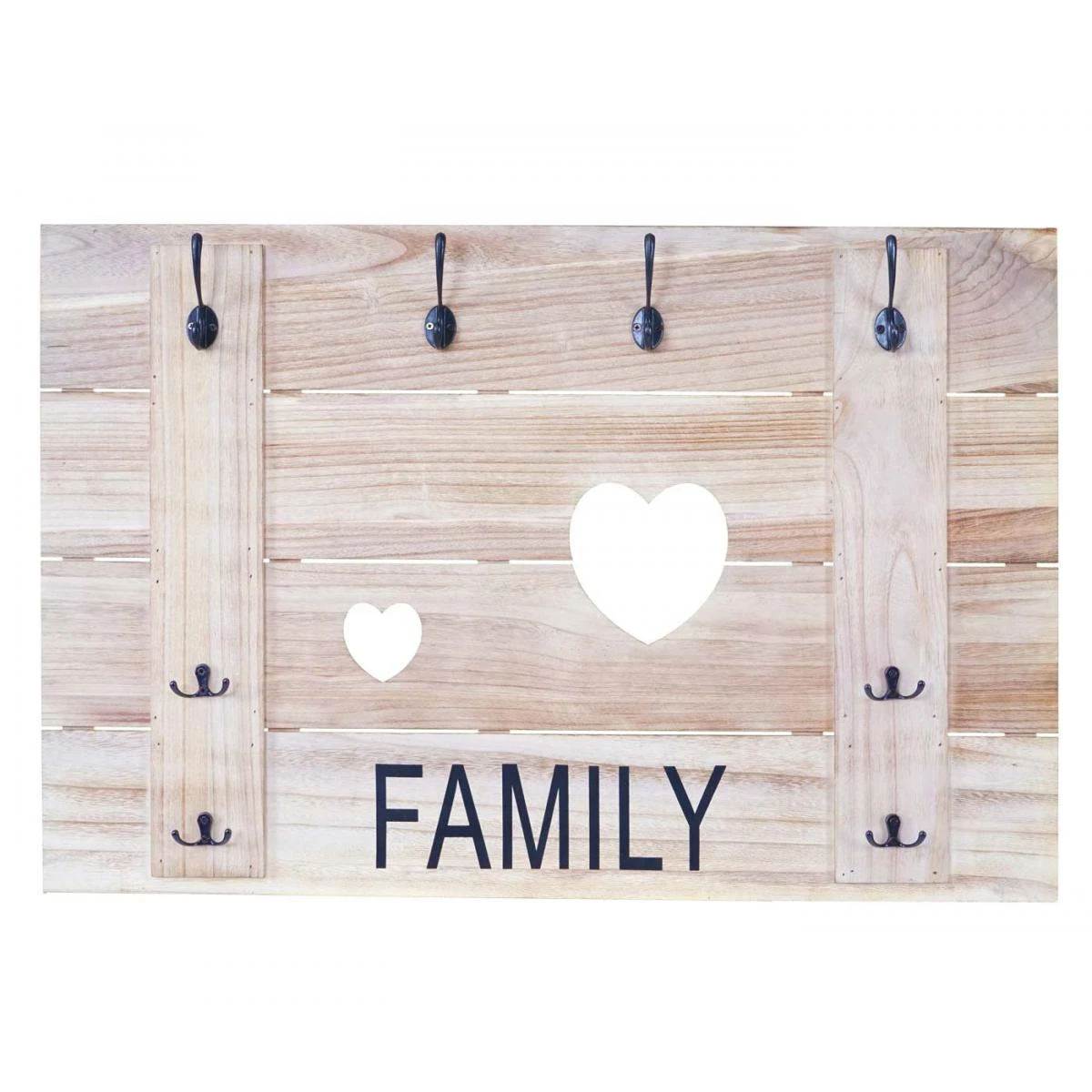 Garderobe Murale HWC-C89 Family, Planche Vestiaire, Vintage, 8 Crochet... – Image 3