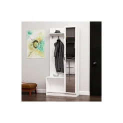 HOMEMANIA Vestiaire - Meuble D’Entree Orion Armoire - Avec Étagère...