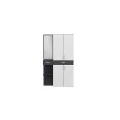 HOMEMANIA Vestiaire - Meuble D’Entree Cersei Armoire - Avec Miroir, ... 8 HOMEMANIA Vestiaire - Meuble D’Entree Cersei Armoire - Avec Miroir, ... -Atmosphera Boutique hio8681285952585 img03