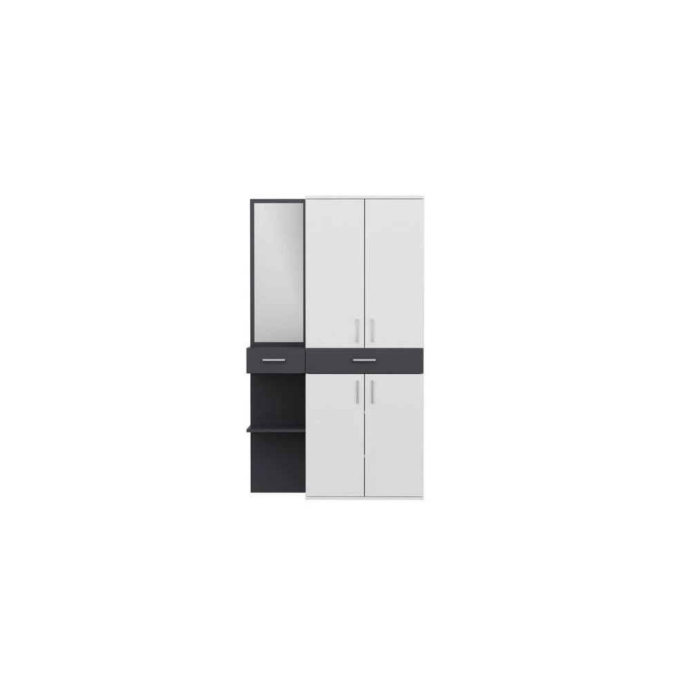 HOMEMANIA Vestiaire - Meuble D’Entree Cersei Armoire - Avec Miroir, ... 4 HOMEMANIA Vestiaire - Meuble D’Entree Cersei Armoire - Avec Miroir, ... – Image 4