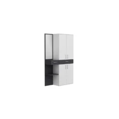 HOMEMANIA Vestiaire - Meuble D’Entree Cersei Armoire - Avec Miroir, ... 9 HOMEMANIA Vestiaire - Meuble D’Entree Cersei Armoire - Avec Miroir, ... -Atmosphera Boutique hio8681285952585 img04