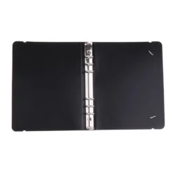 Classeur à Feuilles Mobiles Rechargeable Noir Classeur A