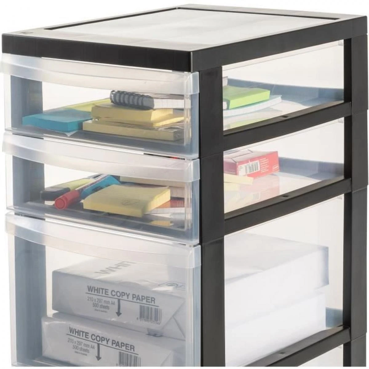 IRIS OHYAMA Armoire De Rangement - 4 Tiroirs (2x15 L + 2x7 L) - Avec R... – Image 2