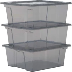 Iris Ohyama, Lot De 3 Boîtes De Rangement Utile Avec Couvercle - Usef...