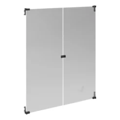 Lot De 2 Portes Verre MAYENCE Noir
