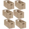 Lot De 6 Boîtes De Rangement Rectangulaire En MDF - L. 31 X H. 15 Cm ...