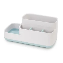 Joseph Joseph EasyStore Boîte De Rangement Salle De Bain Blanc/Bleu