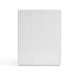 Meuble D'entrée 2 Portes 2 Tiroirs Blanc - TEULAT DORIC